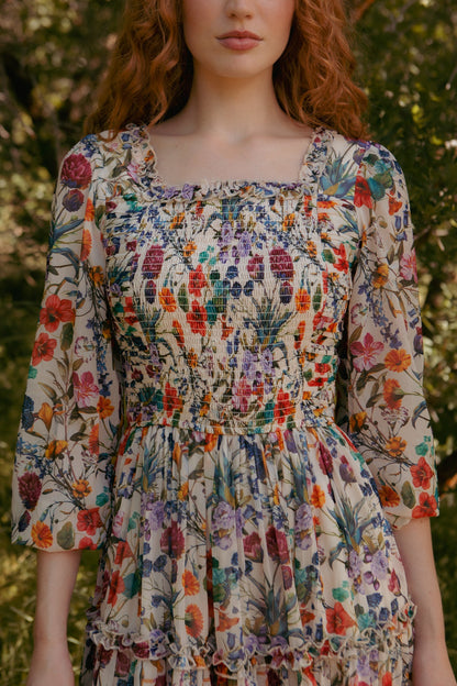 Selena Dress in Vivid Meadow