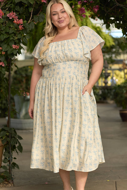 Sonoma Dress in Ivory Porcelain Fleur