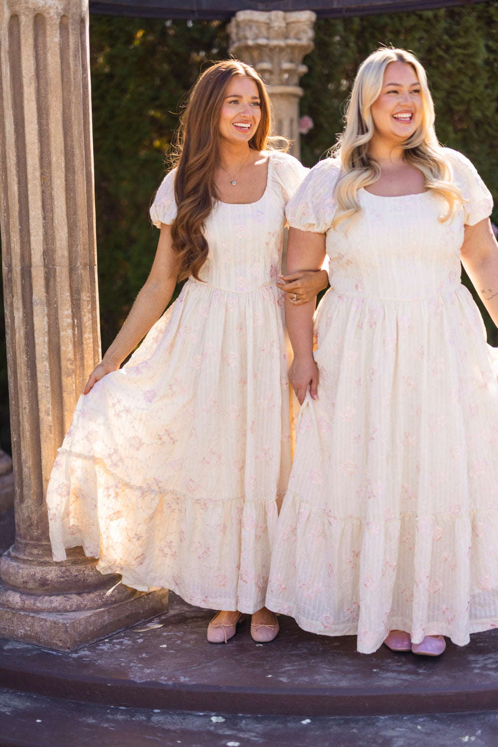 Tara Dress in Gilded Rose Stripe