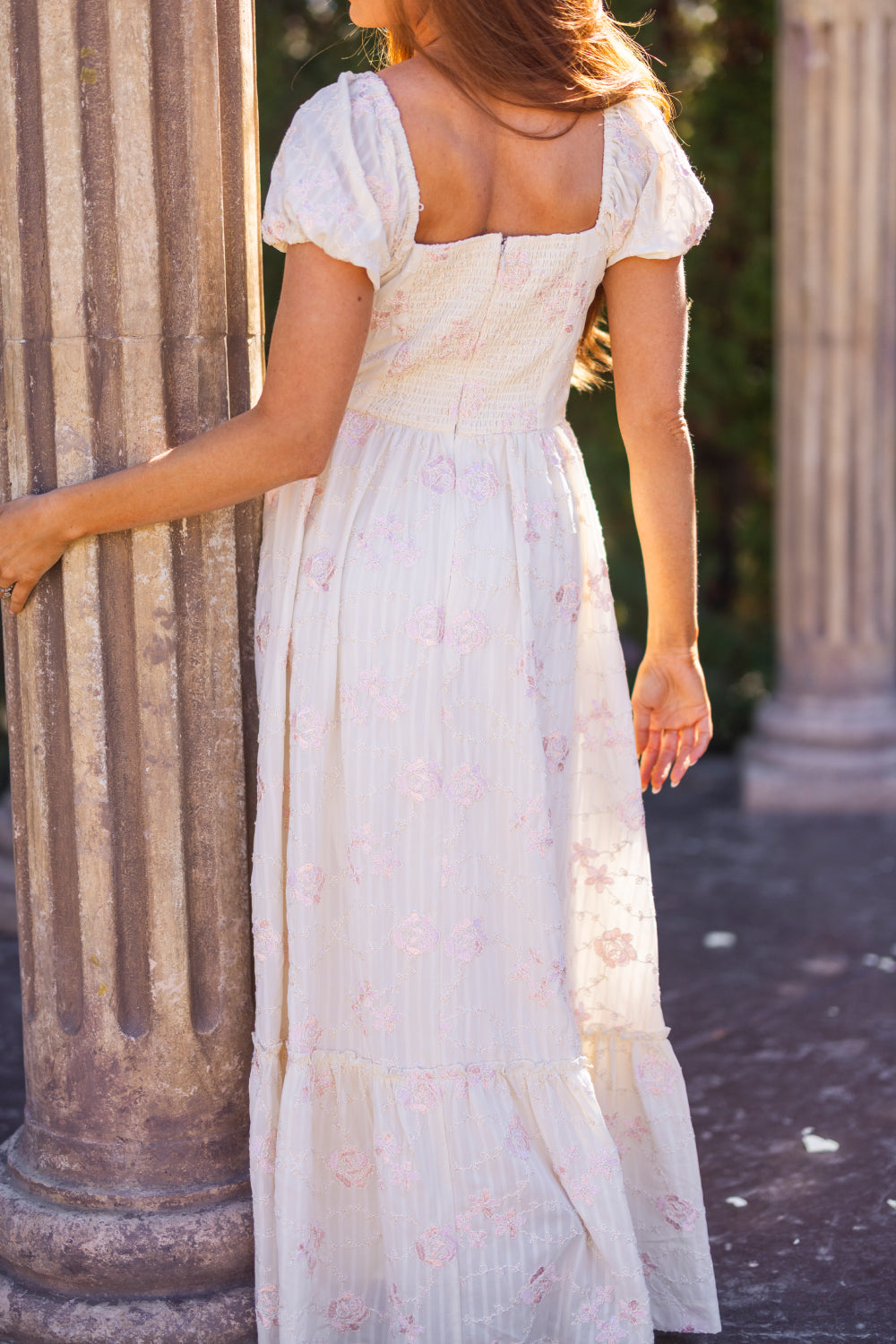 Tara Dress in Gilded Rose Stripe