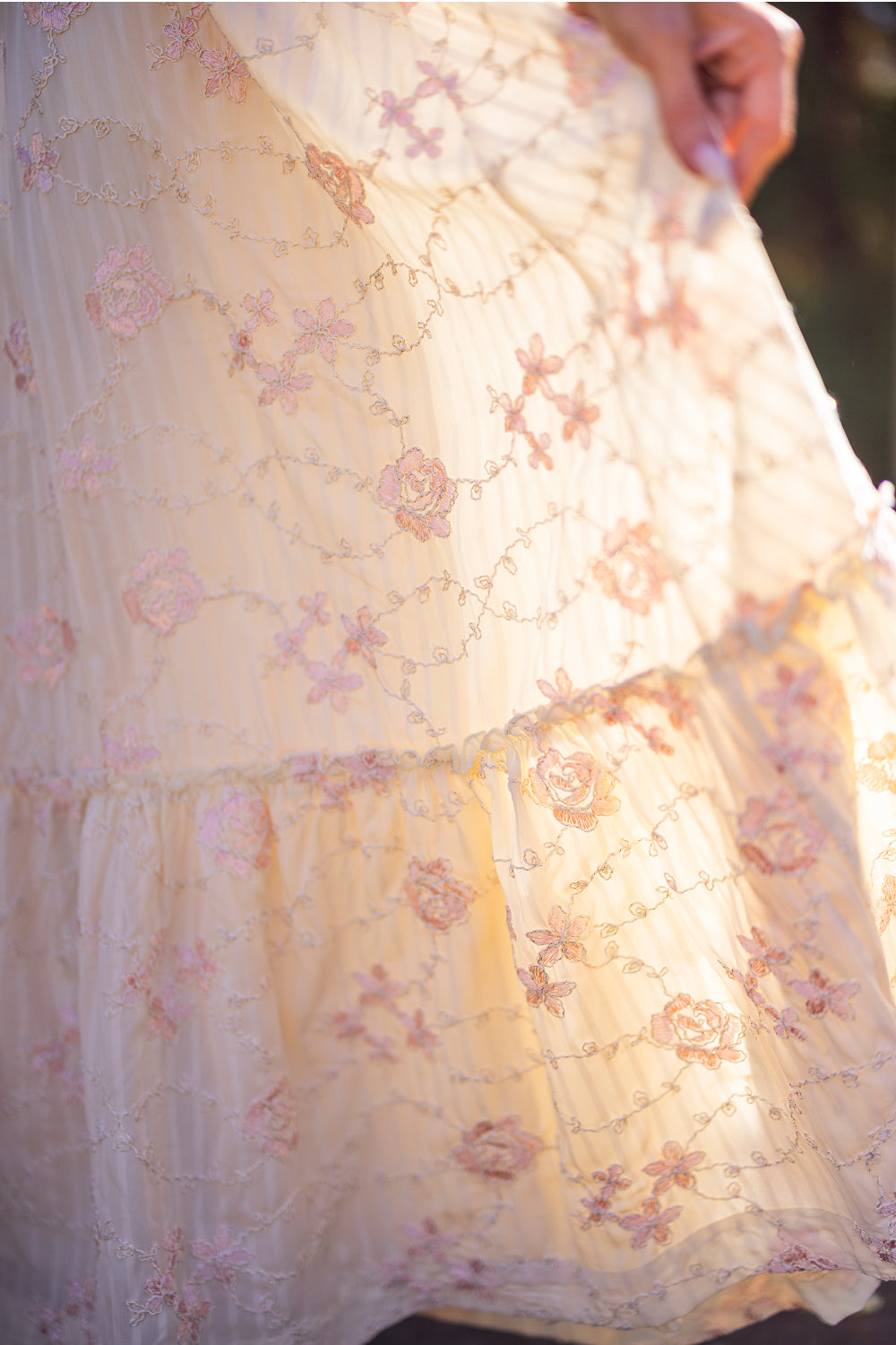 Tara Dress in Gilded Rose Stripe