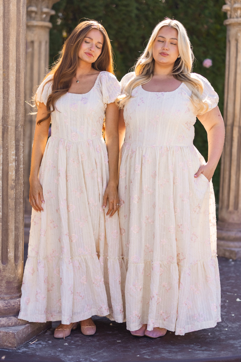 Tara Dress in Gilded Rose Stripe