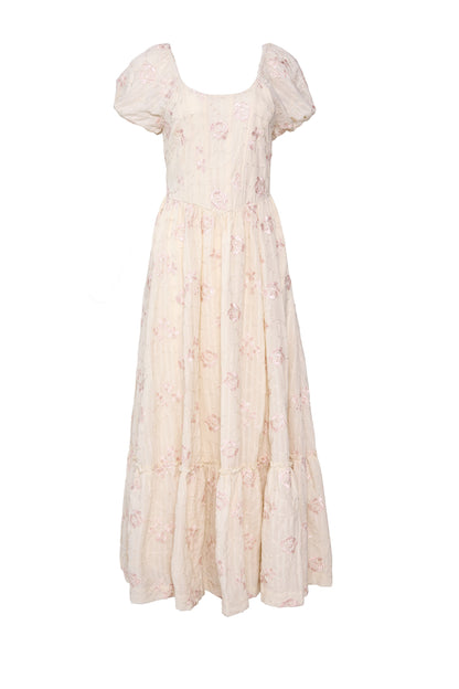 Tara Dress in Gilded Rose Stripe