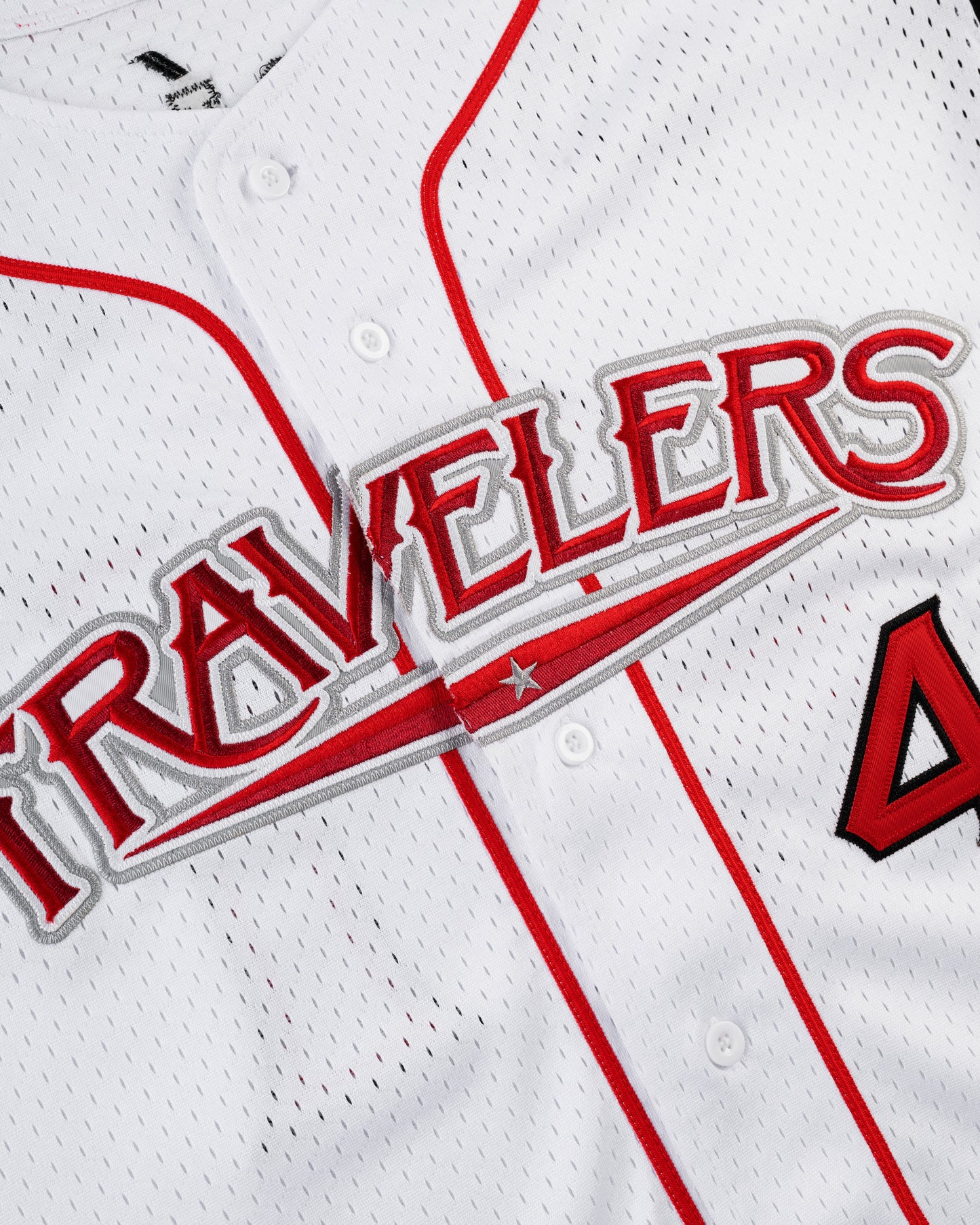 Julio Rodríguez Arkansas Travelers Mesh Button-Up Jersey