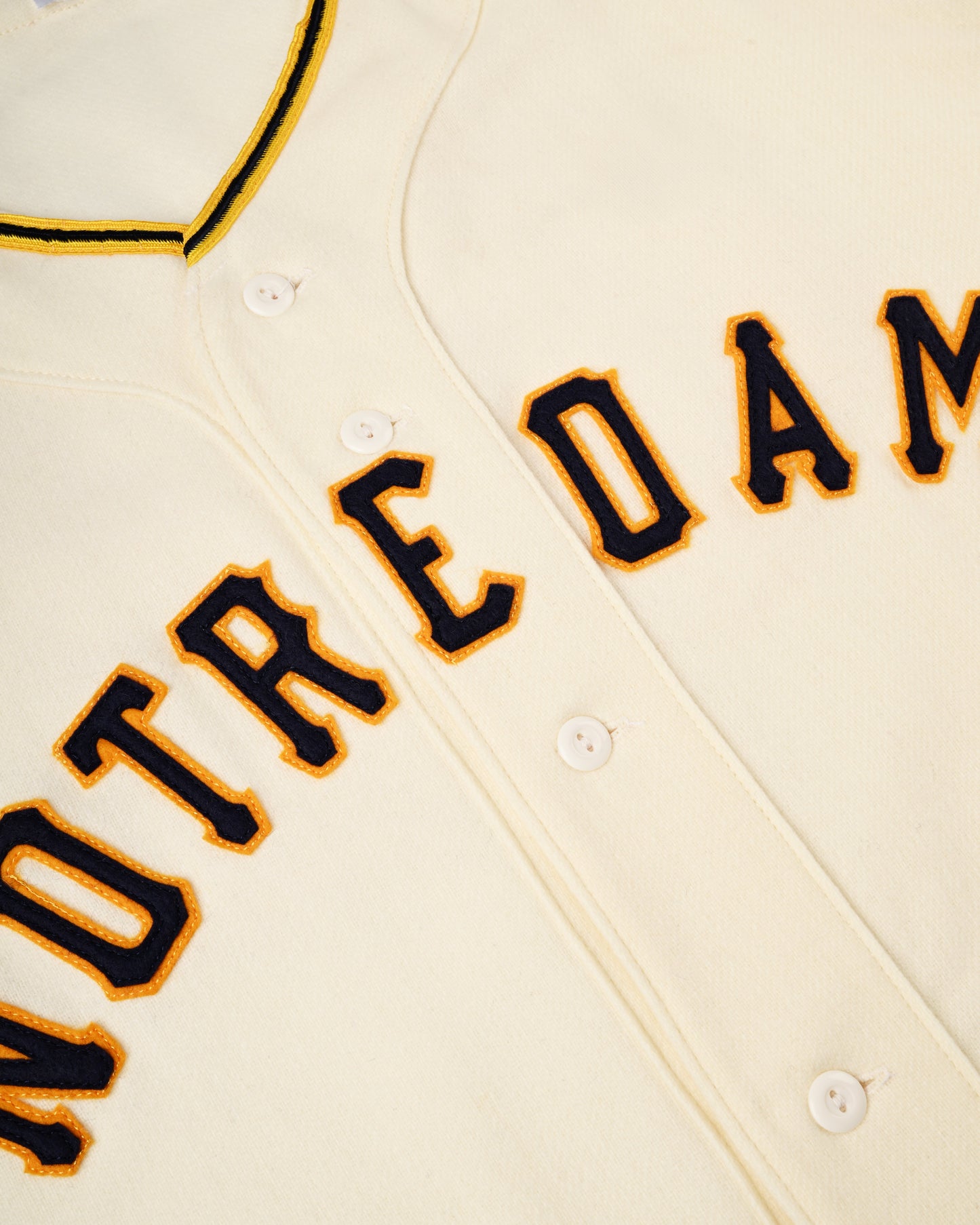 University of Notre Dame 1956 Authentic Wool Home Baseball Jersey