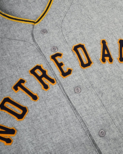 University of Notre Dame 1956 Authentic Wool Road Baseball Jersey