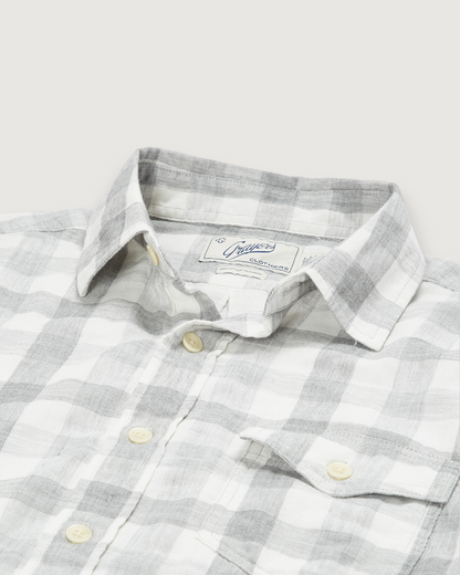 Durham Double Cloth Shirt - Heather Gray Gingham