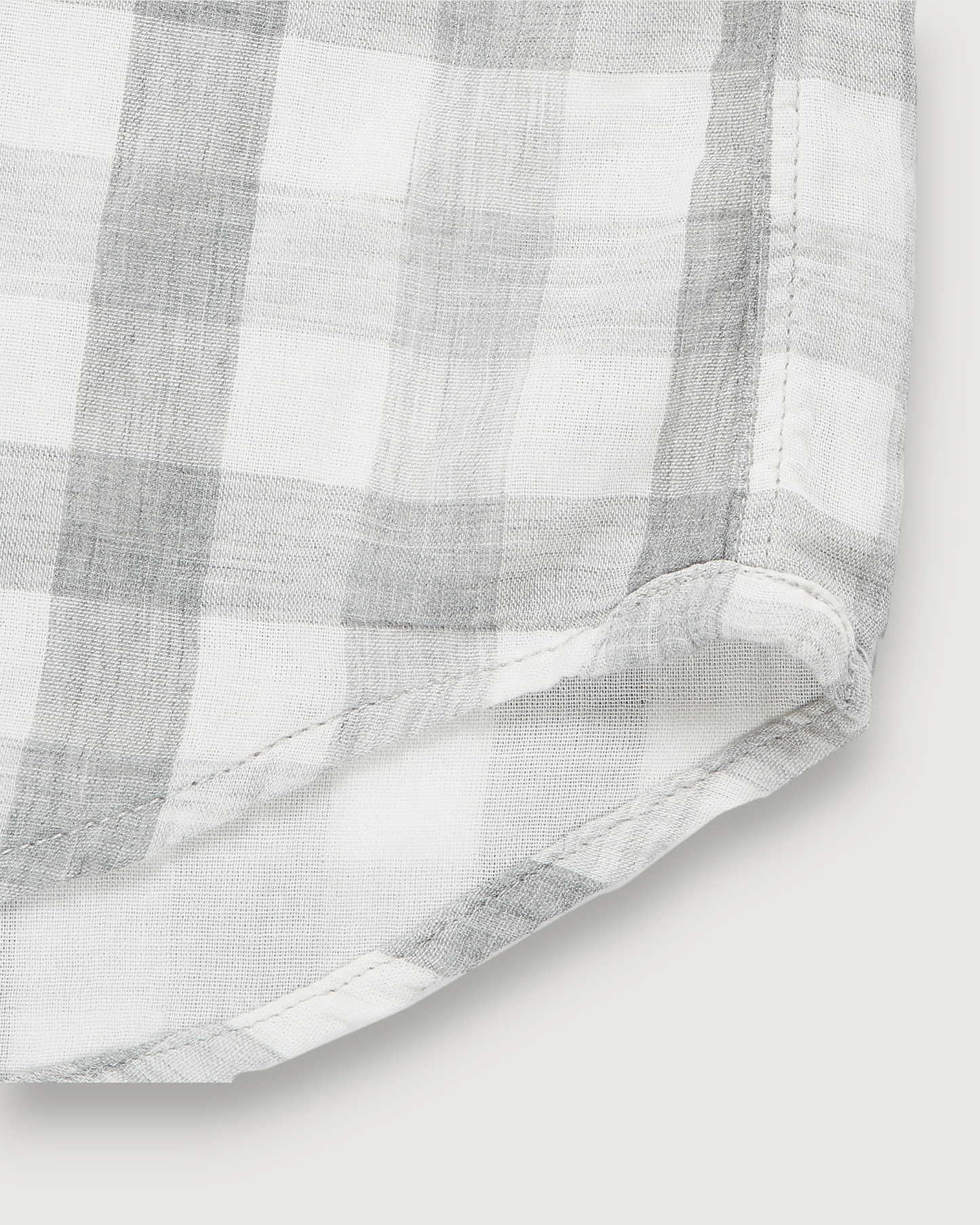 Durham Double Cloth Shirt - Heather Gray Gingham