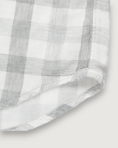 Durham Double Cloth Shirt - Heather Gray Gingham