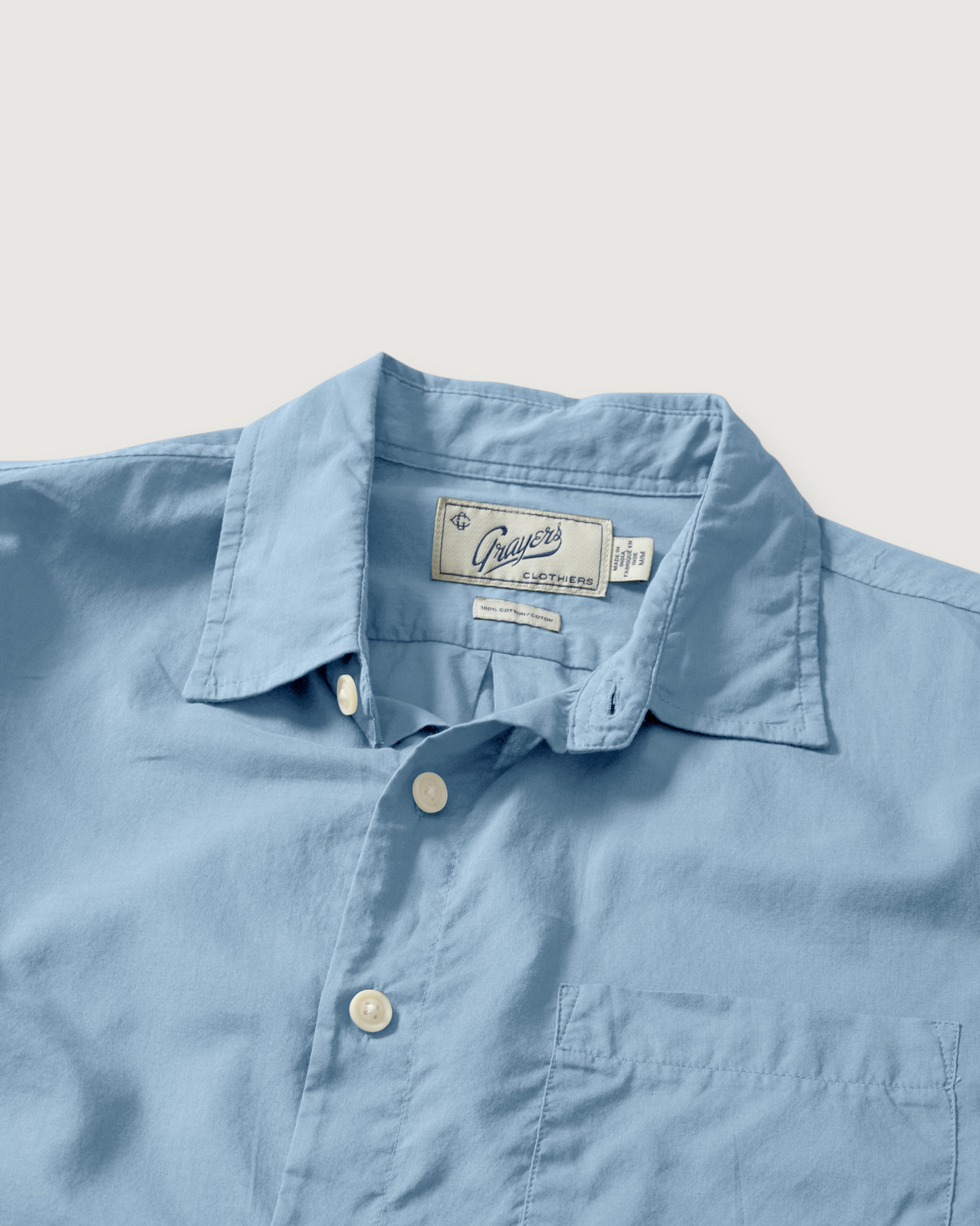 Portofino Featherweight Poplin Shirt - Blue Heaven