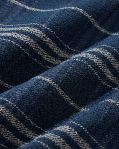 Colorado Midweight Flannel - Navy Stripe