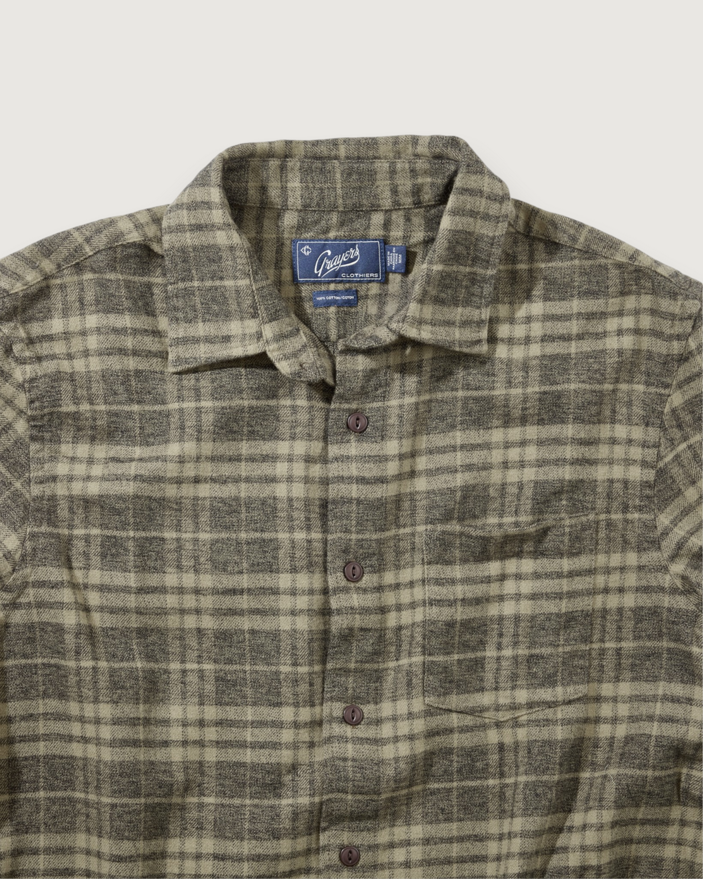 Jaspe Midweight Flannel - Agave Gray