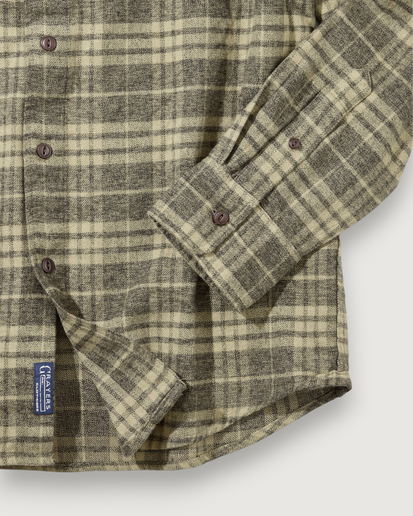 Jaspe Midweight Flannel - Agave Gray