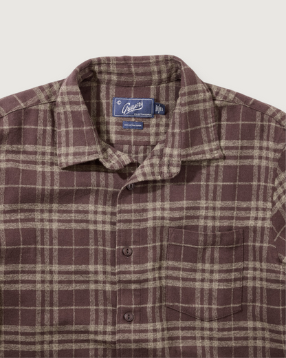 Jaspe Midweight Flannel - Brown Khaki