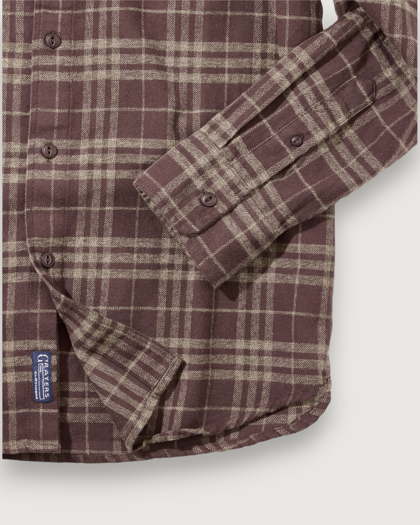 Jaspe Midweight Flannel - Brown Khaki