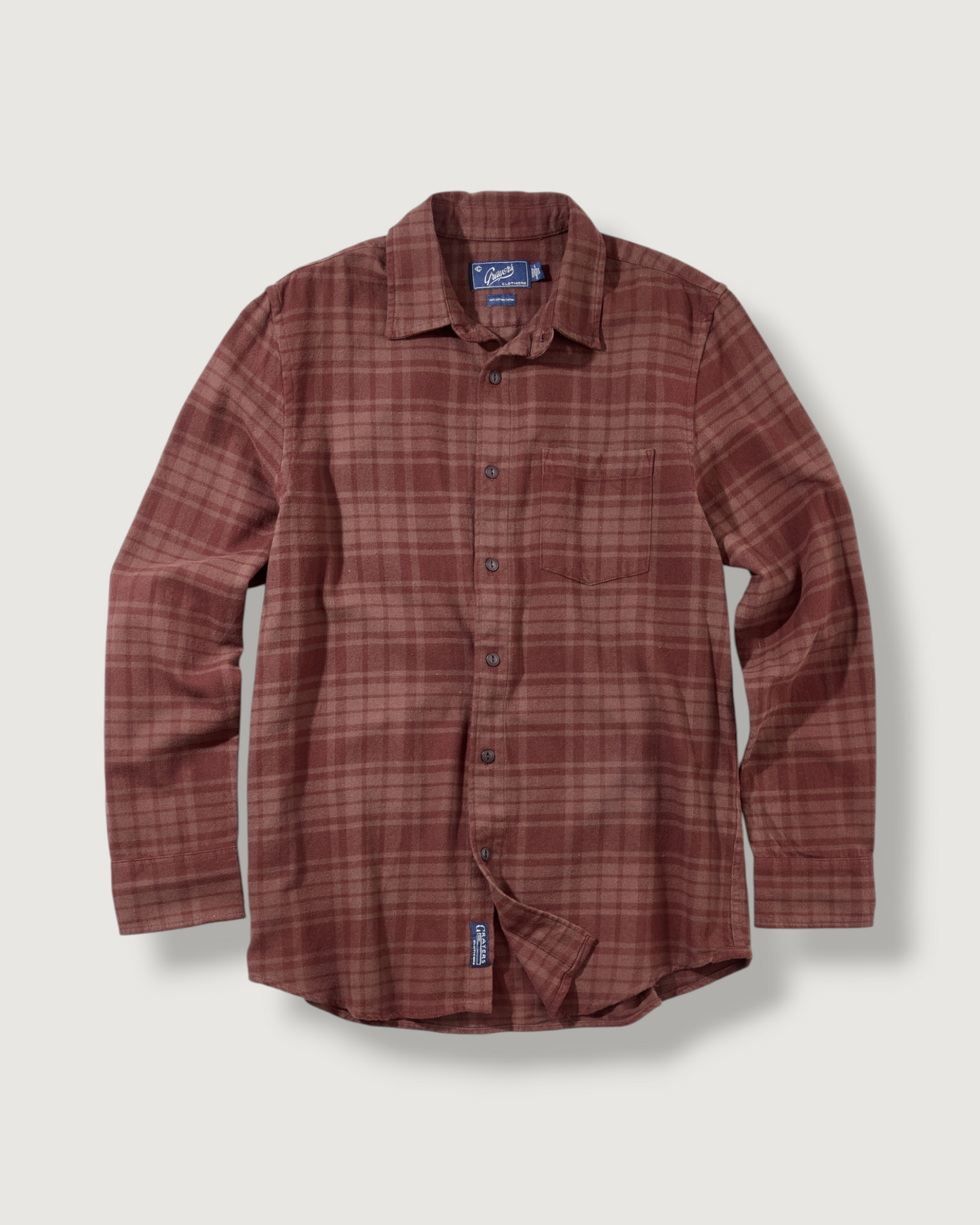Jaspe Midweight Flannel - Root Beer