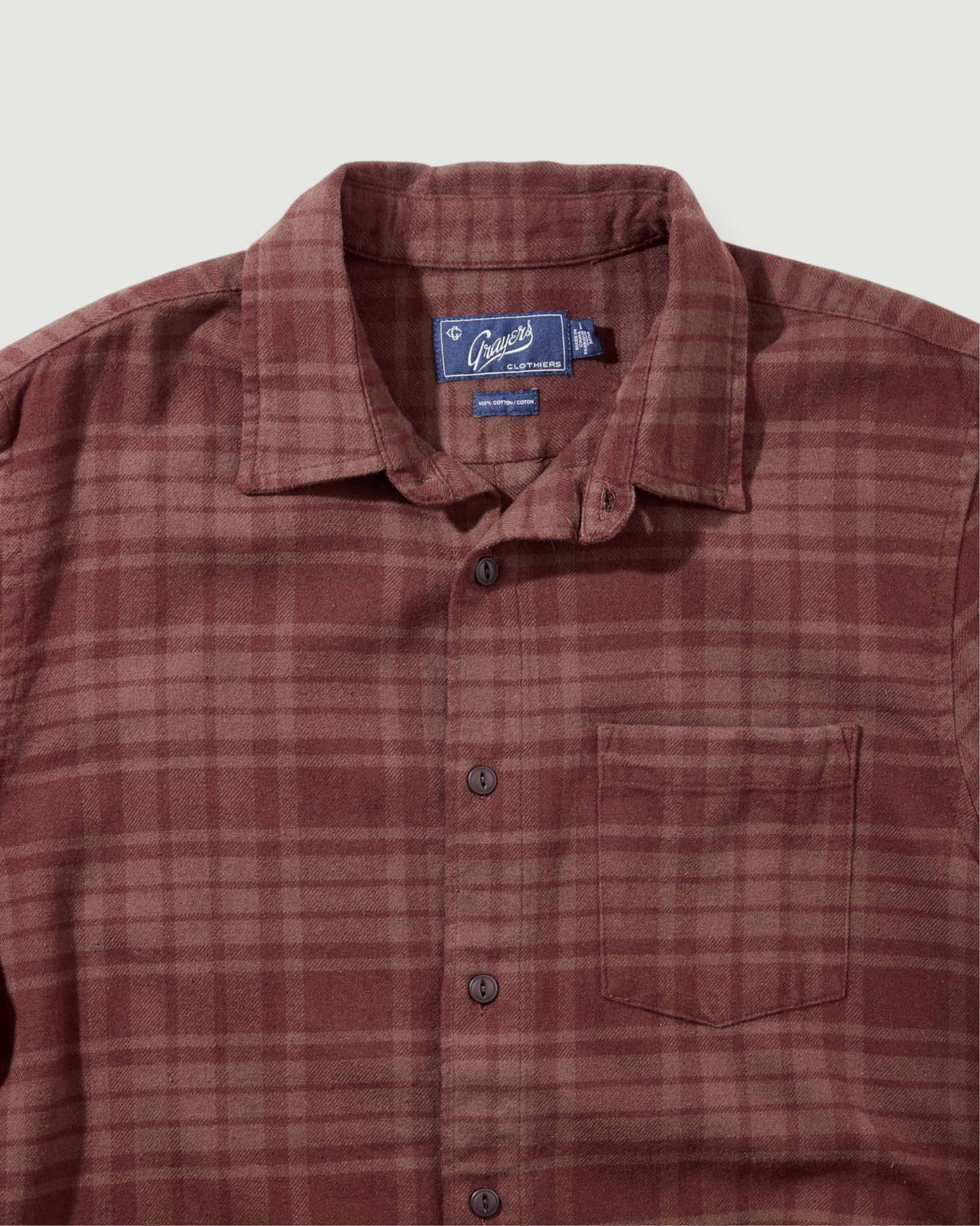 Jaspe Midweight Flannel - Root Beer