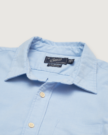 Charles Stretch Oxford Shirt - Light Blue
