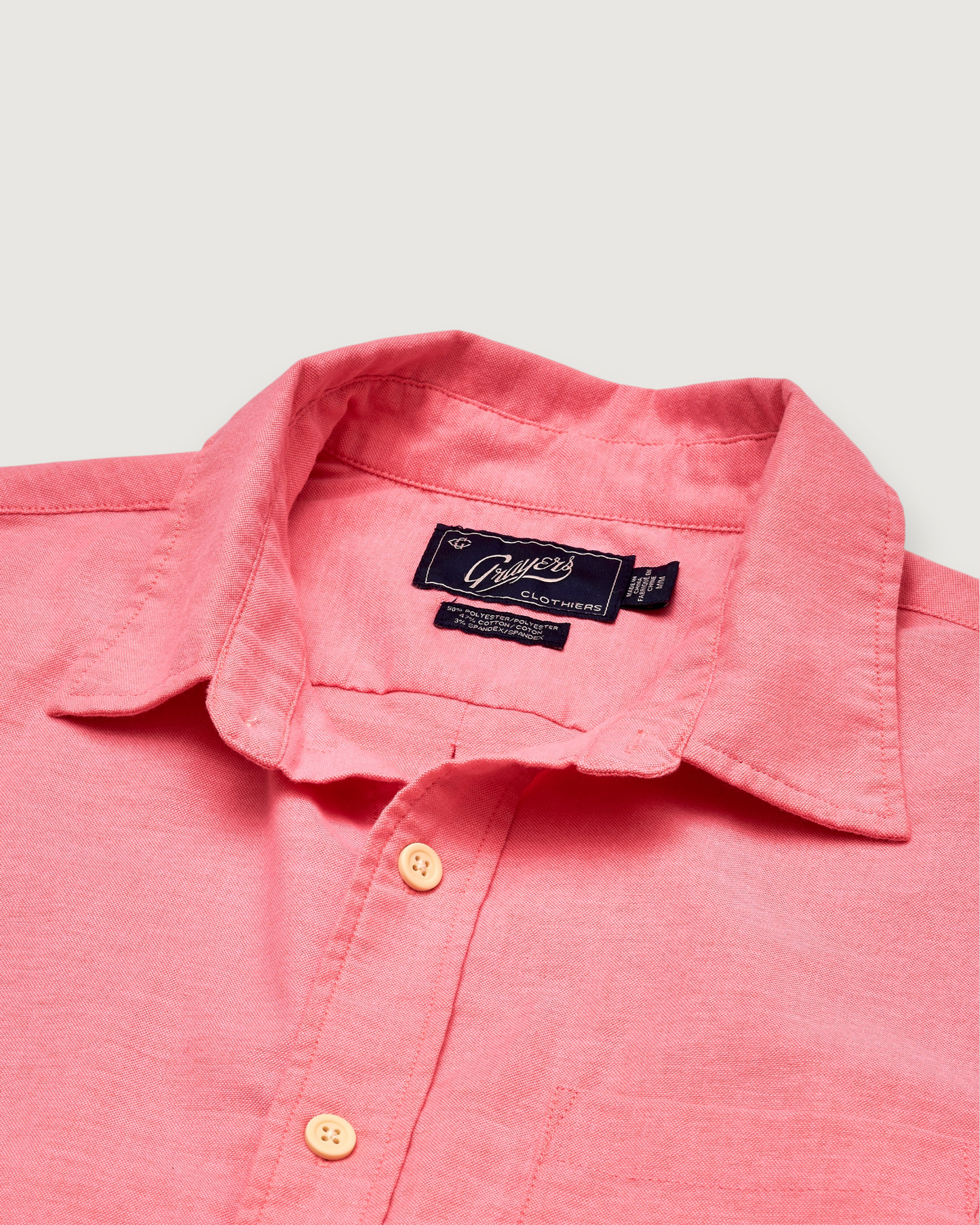 Charles Stretch Oxford Shirt - Red