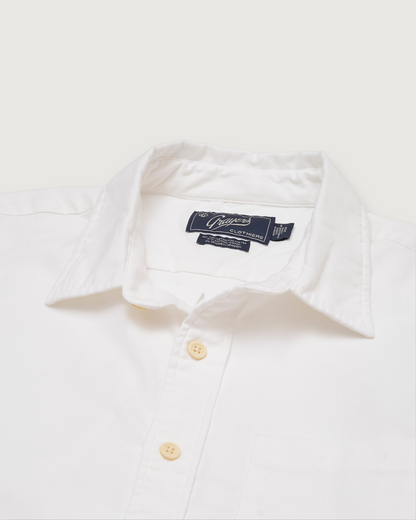 Charles Stretch Oxford Shirt - White