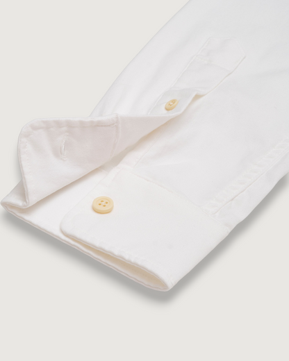 Charles Stretch Oxford Shirt - White