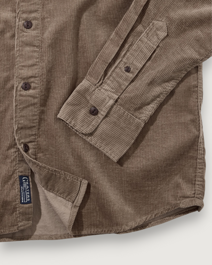 Saratoga Featherweight Corduroy Shirt - Mocha