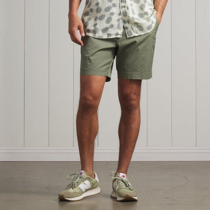 Thompson Flex Stretch Shorts 7"- Olivine