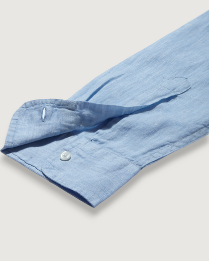Nantucket Yarn Dyed Linen Shirt - Light Blue