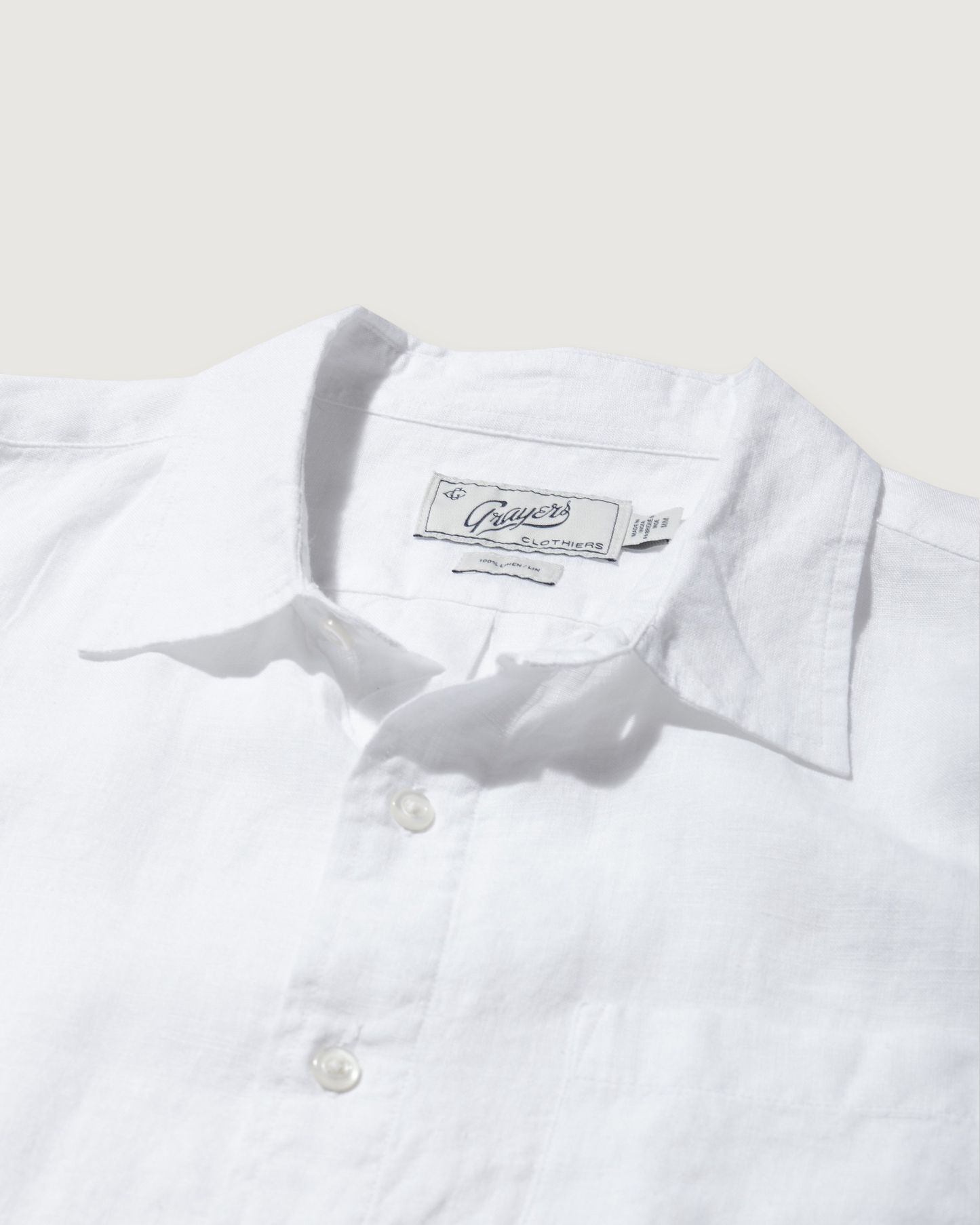 Nantucket Yarn Dyed Linen Shirt - White