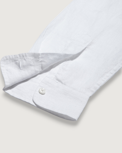Nantucket Yarn Dyed Linen Shirt - White