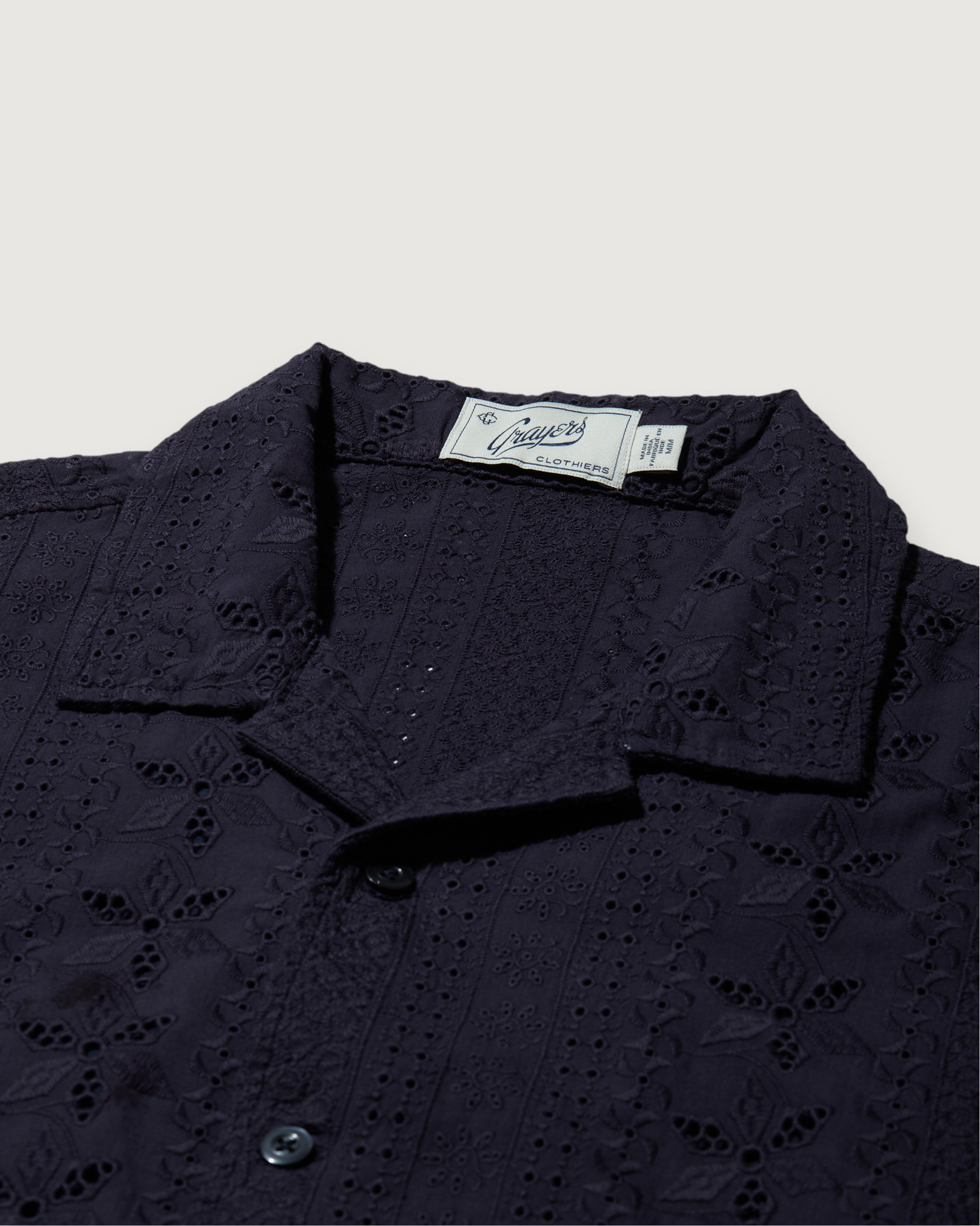 The Resort Embroidered Shirt - Graphite