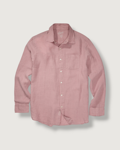 Positano Linen Shirt - Canyon Rose