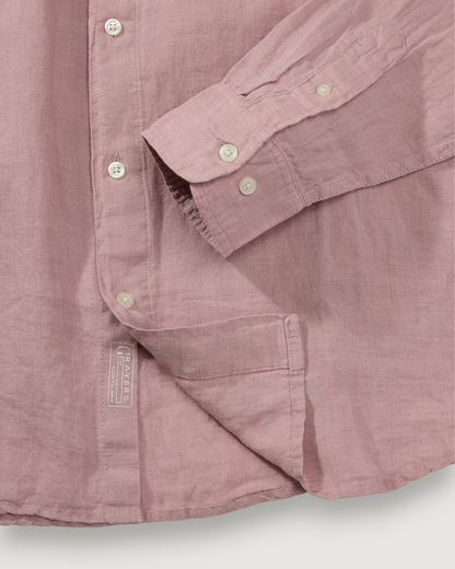 Positano Linen Shirt - Canyon Rose