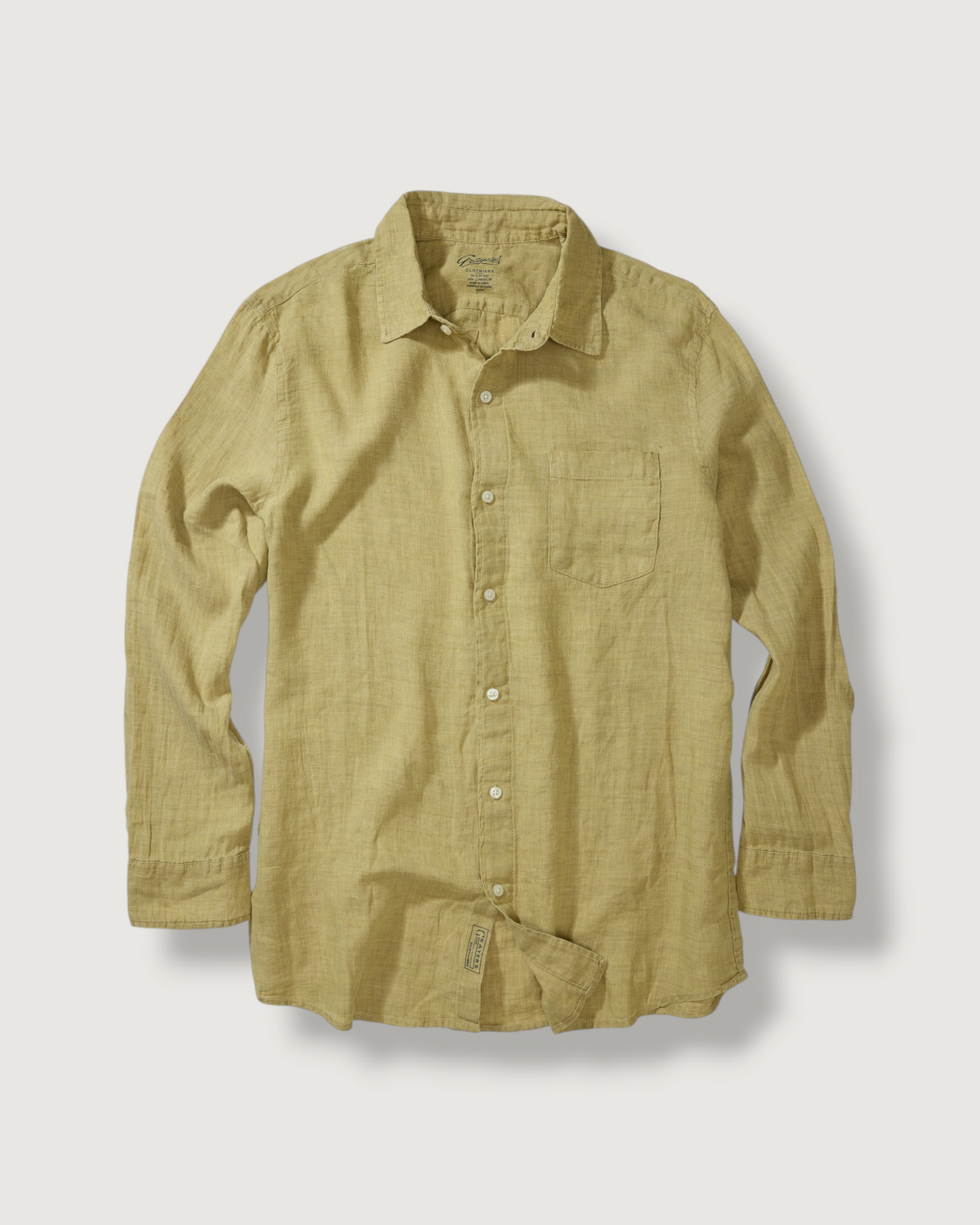Positano Linen Shirt - Curry