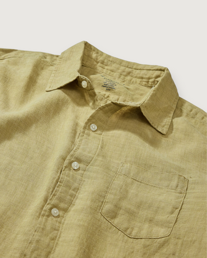 Positano Linen Shirt - Curry