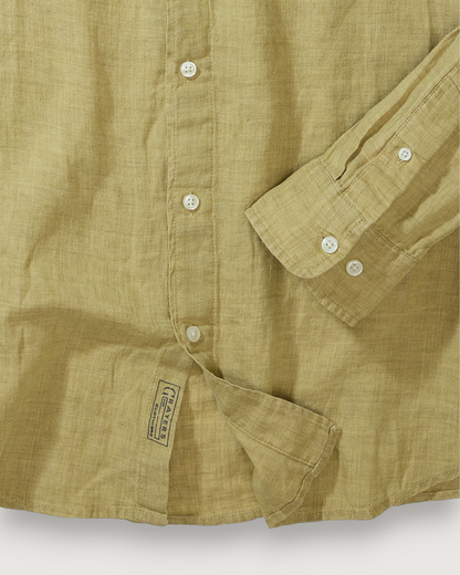 Positano Linen Shirt - Curry