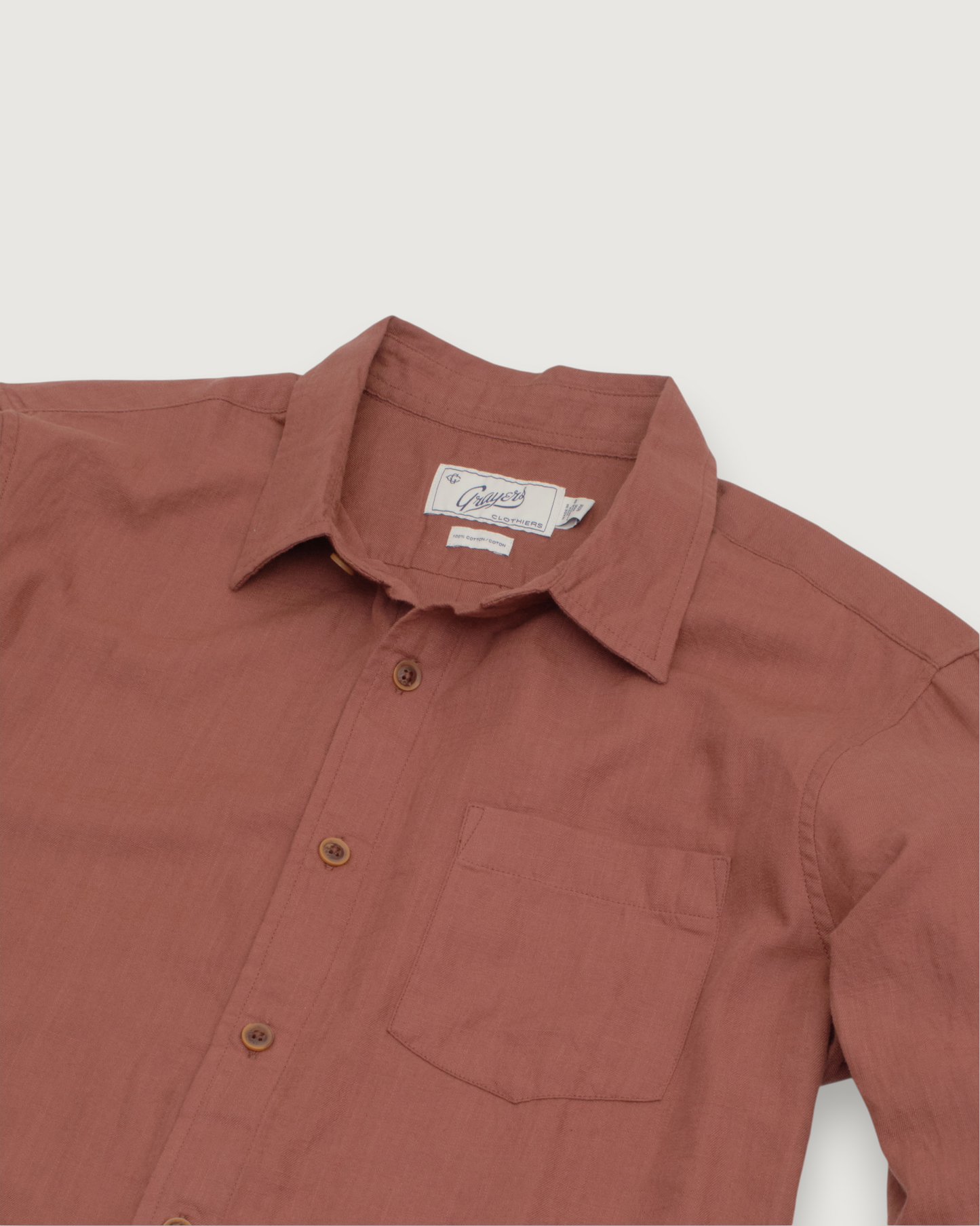 Lightweight Powerloom Shirt - Marron