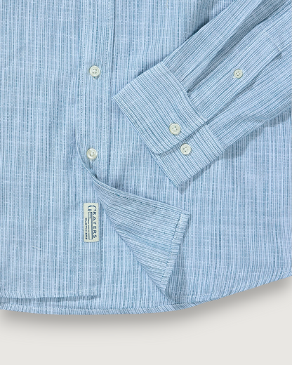The Weaver's Stripe Shirt - Navy Cream