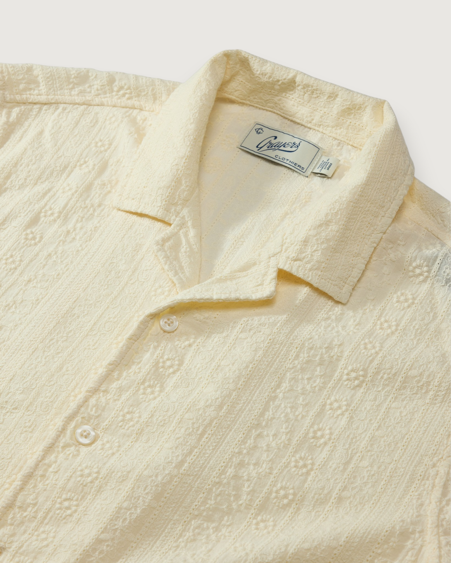Resort Embroidered Shirt - Ecru