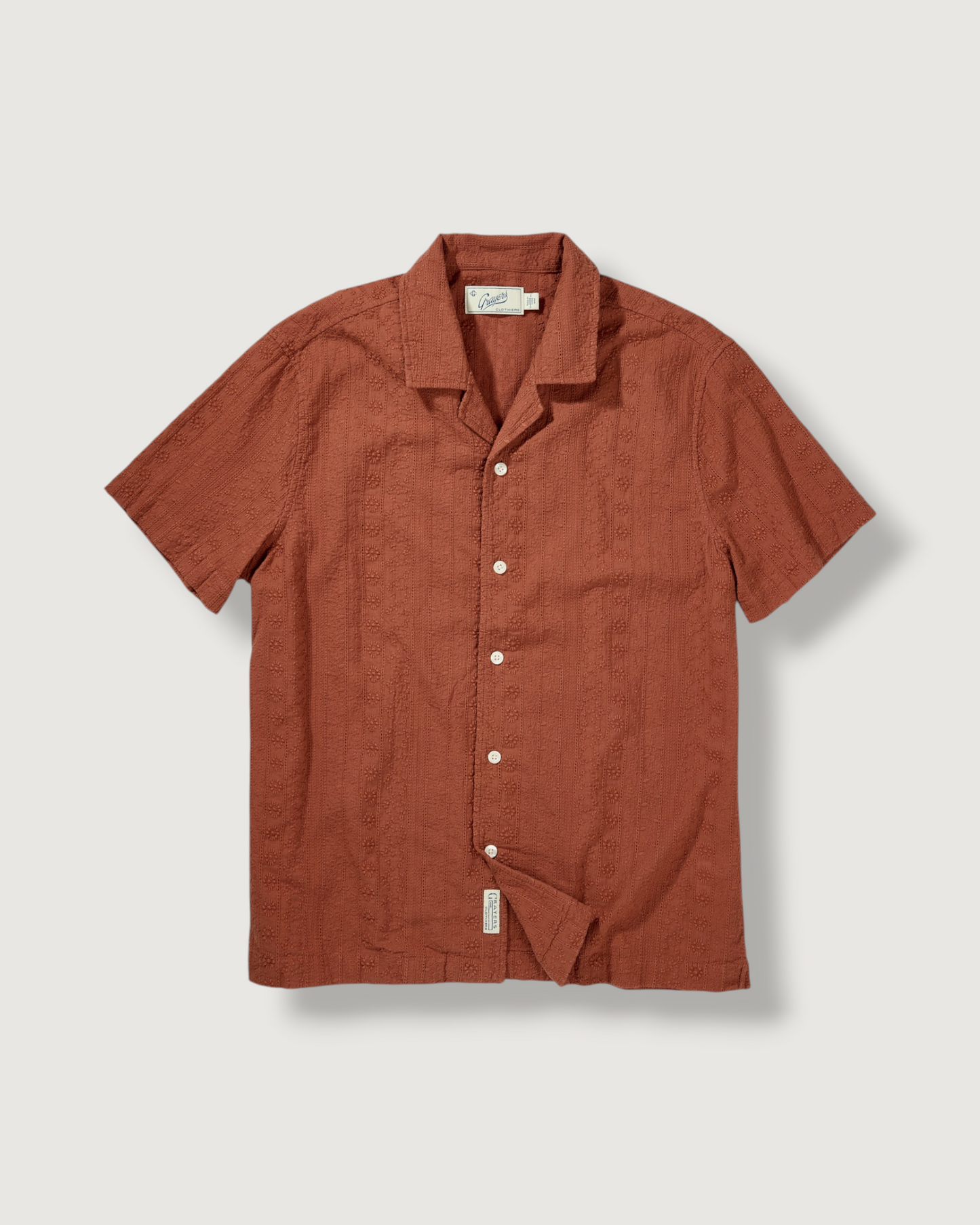 Resort Embroidered Shirt - Mocha Bisque
