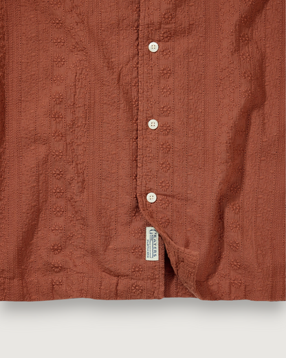 Resort Embroidered Shirt - Mocha Bisque
