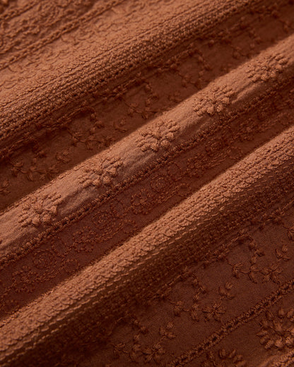 Resort Embroidered Shirt - Mocha Bisque
