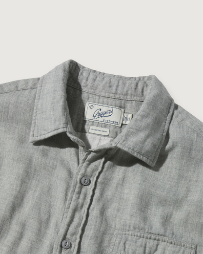 Hartford Double Cloth Shirt - Charcoal Heather