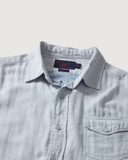 Hammond Double Cloth Shirt - Blue Chambray