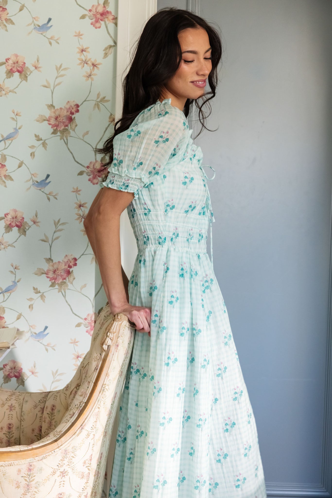Jessie Dress in Bloom Gingham