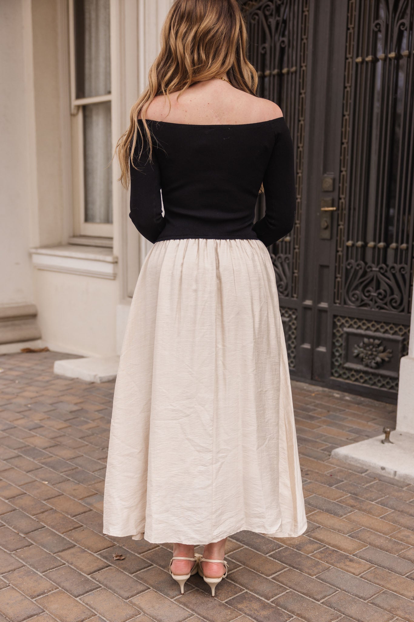 Samara Dress in Black & White