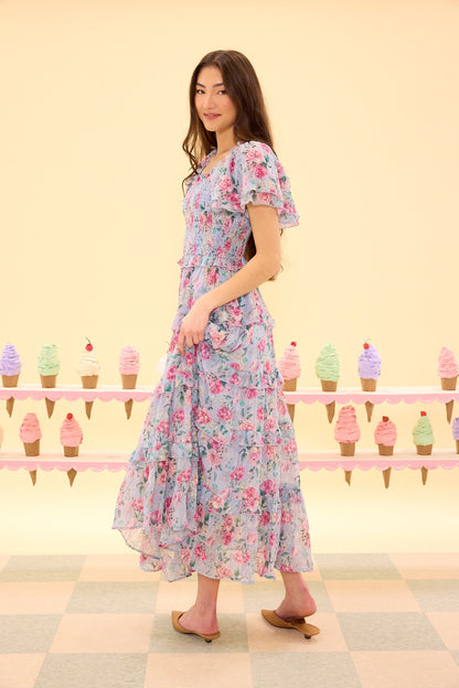 Winnie Dress in Peony Blossoms