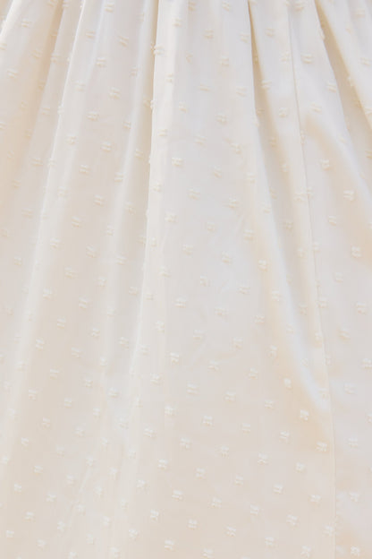 Zella Bow Dress in Ivory