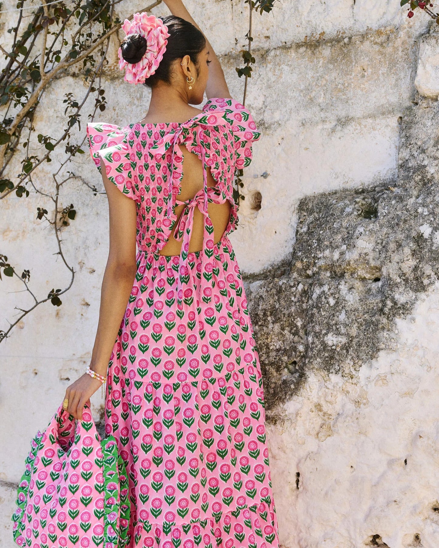 Pink City Prints David Bowie Dress