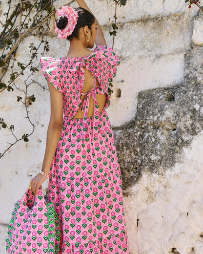 Pink City Prints David Bowie Dress